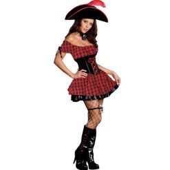 Bodysocks Women's Red Pirate Costume