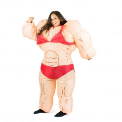Bodysocks Men's Halloween Costumes Inflatable Lady Muscle Suit Costume